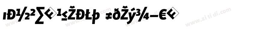 SansExpBlack Oblique字体转换